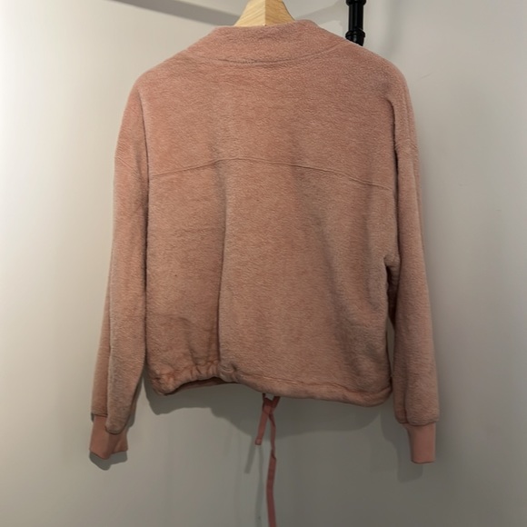 Pink Sherpa Style Pullover - Picture 2 of 5